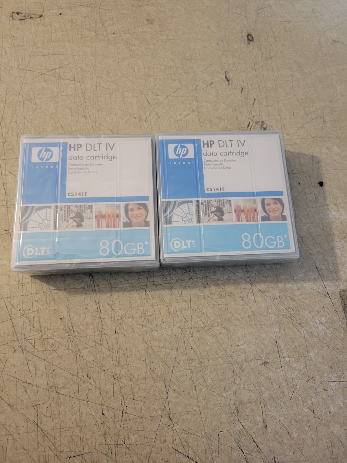 HP C5141F 80GB DLT IV Data Cartridge Lot Of 2 Genuine New Sealed Box 