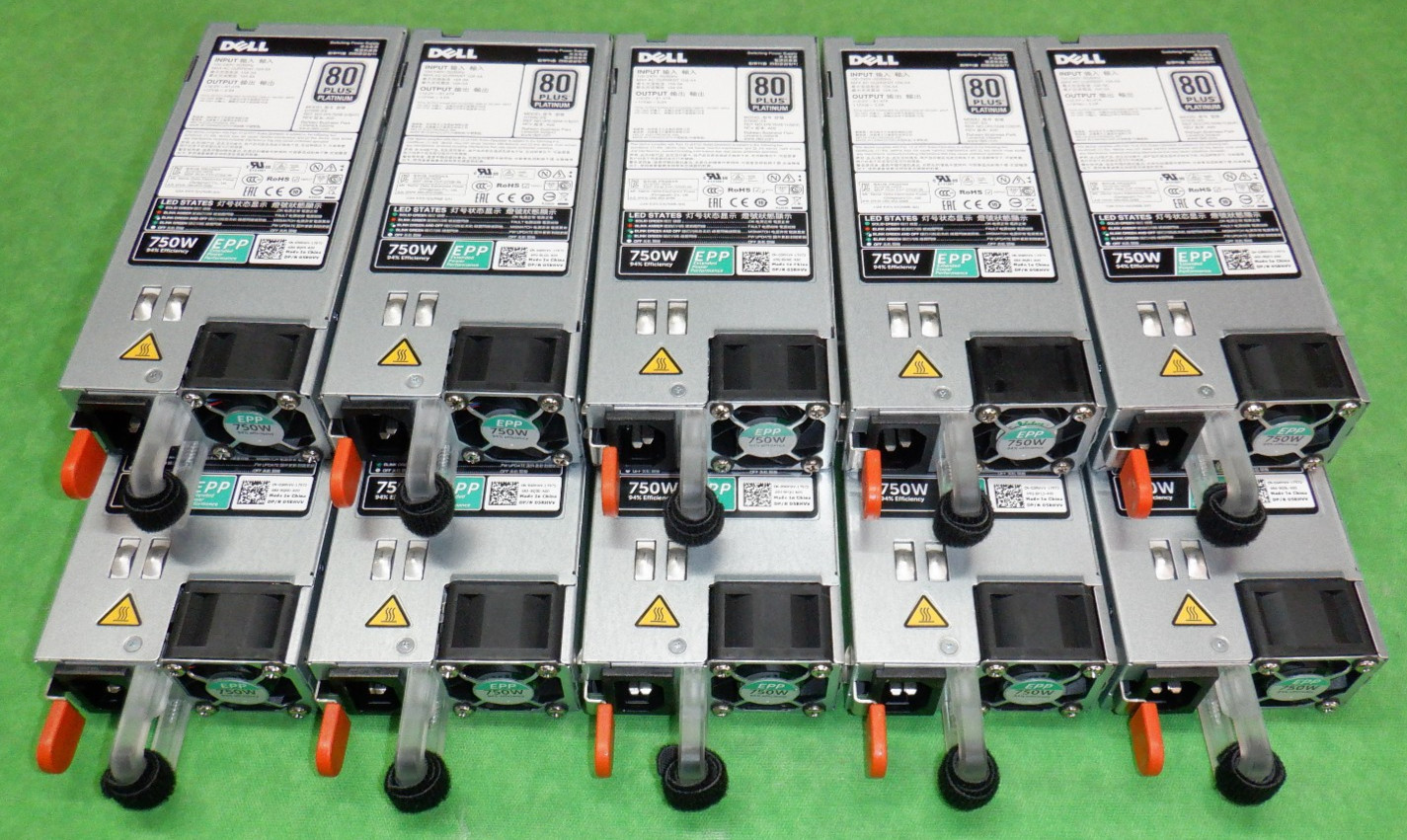Dell 750W EPP 80 PLUS PLATINUM Power Supply R630 R730XD R740    LOT OF 10