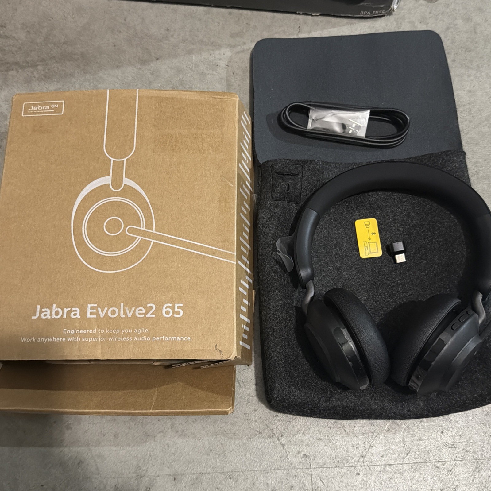 Jabra Evolve2 65 MS Wireless Stereo Headset with Noise Cancellation