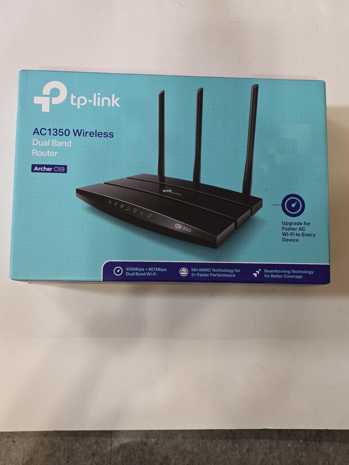 TP-Link Archer C59 AC1350Wireless Dual-Band Gigabit Router - Black