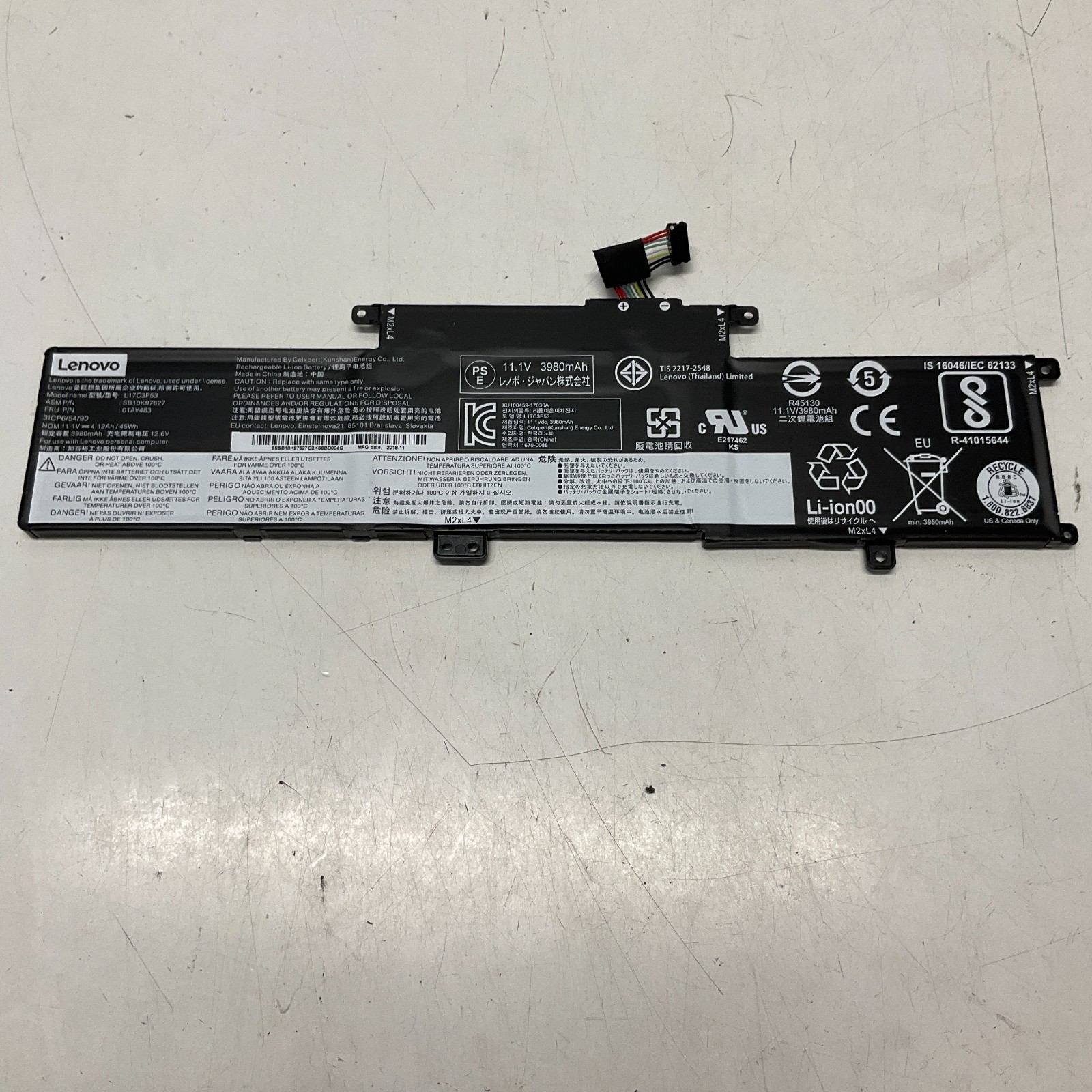 L17C3P53 01AV483 L17M3P55 L17L3P53 BATTERY GENUINE LENOVO ThinkPad 01AV482 HH