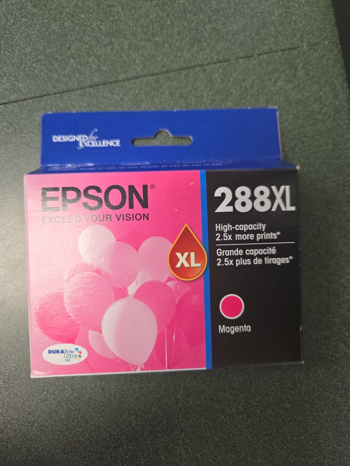 Genuine Epson 288XL Magenta High Capacity Ink Cartridge, EXP 06/2024 - New