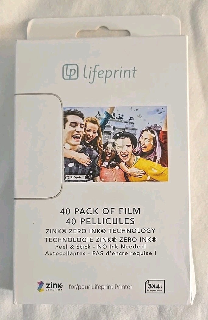 Lifeprint 40 Pack of Film for Lifeprint Augmented Reality Photo & Video Printer