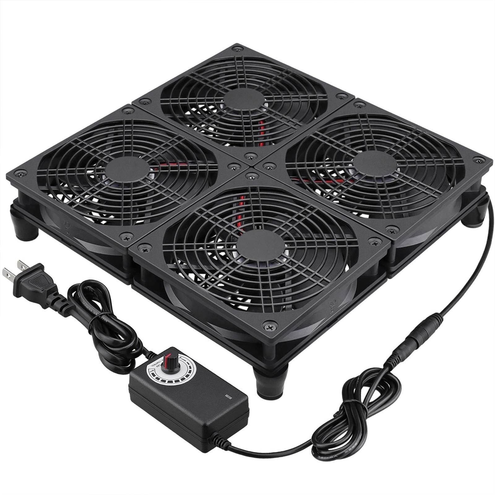 Rounter Tv Box Cooling Fan With Speed Control 182cfm Big Airflow Cooling For Asu