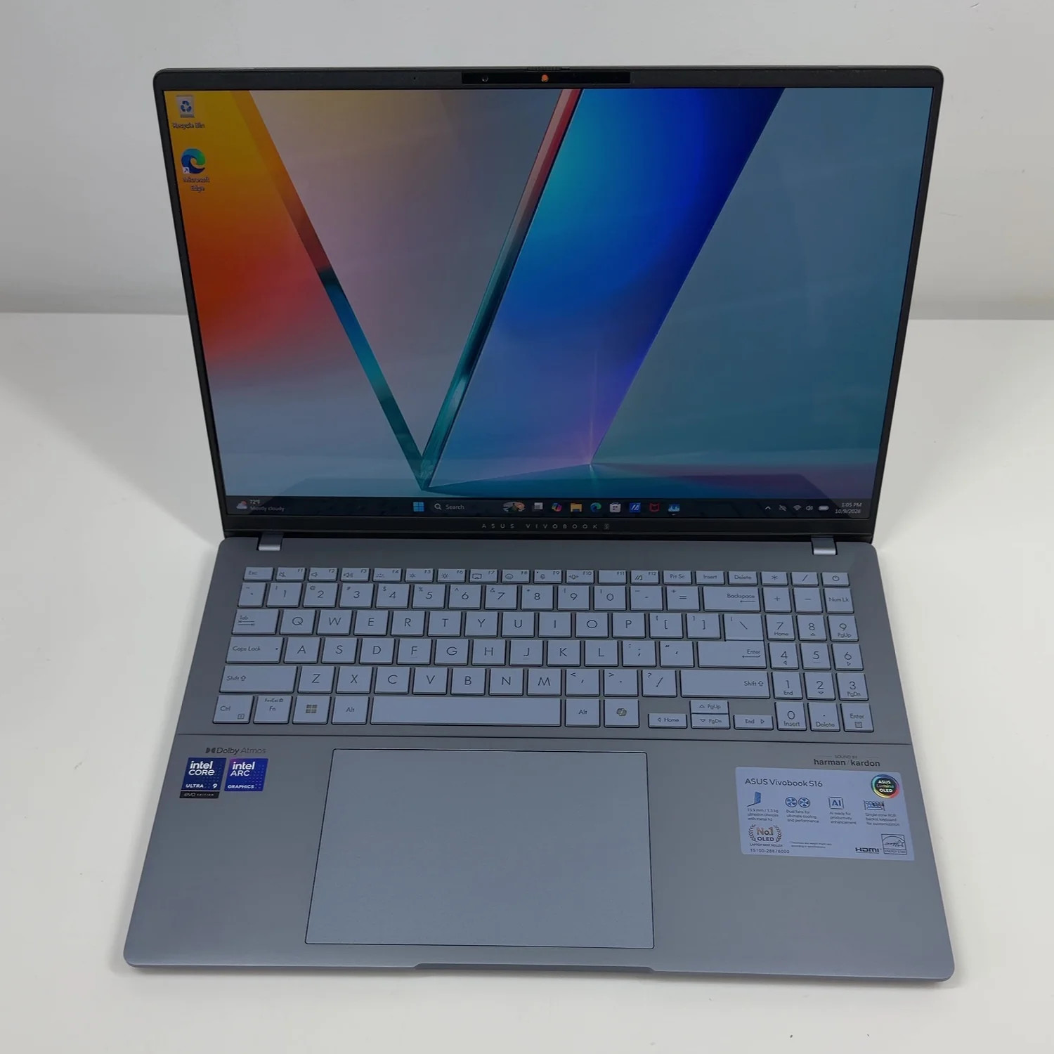 Asus Vivobook S16 S5606CA 16" Core Ultra 9 285H 2.9GHz 32GB RAM 1TB SSD