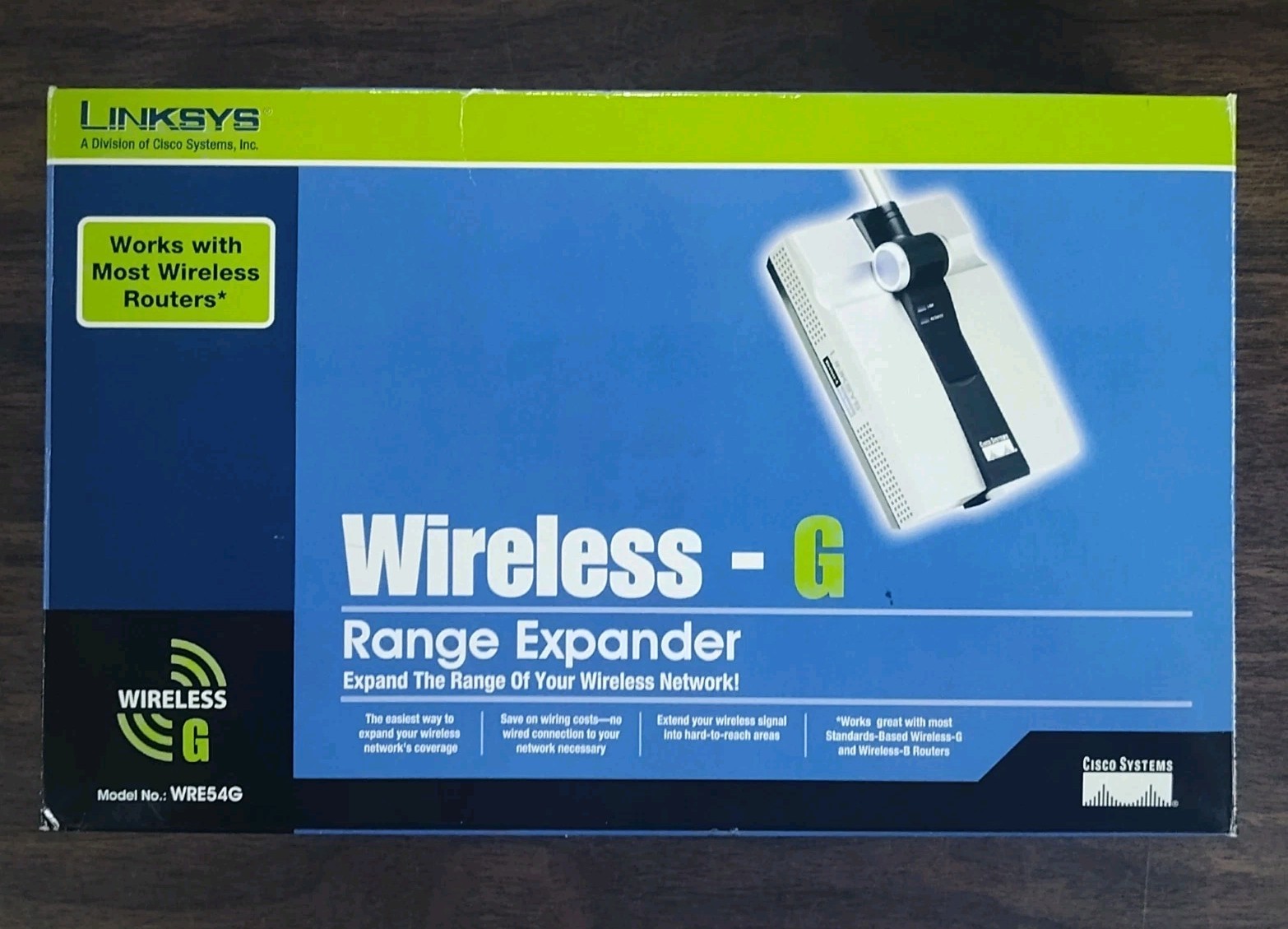 Linksys WRE54G Ver 2 Wireless-G Range Expander Complete in Box Tested Works