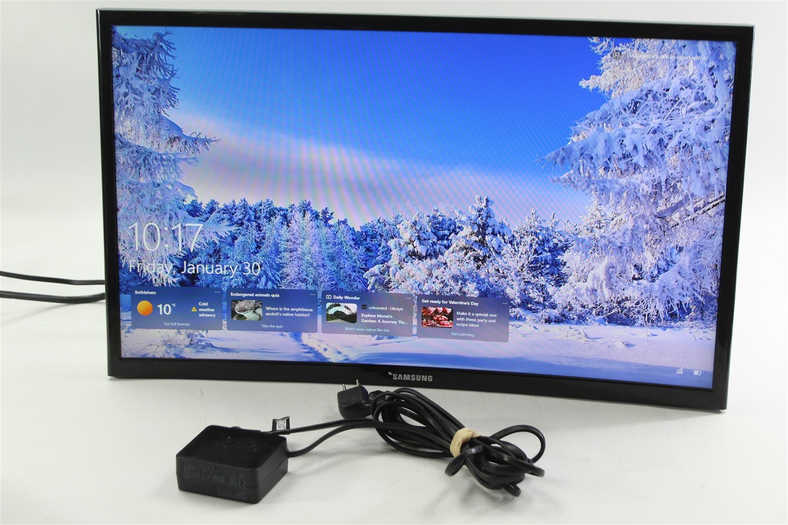 Samsung C24F396FHN 23.5" FHD VA LCD Curved Monitor HDMI VGA /w AC • No Stand