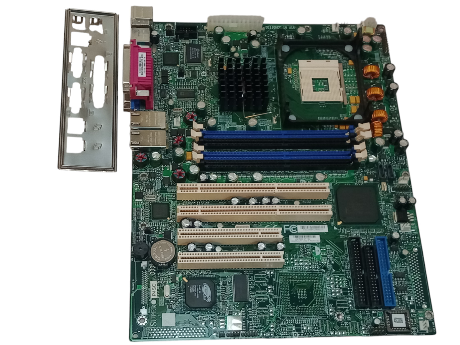 Supermicro P4SCI Rev:1.02 Socket 478 ATX Motherboard+I/O Shield | Tested Works
