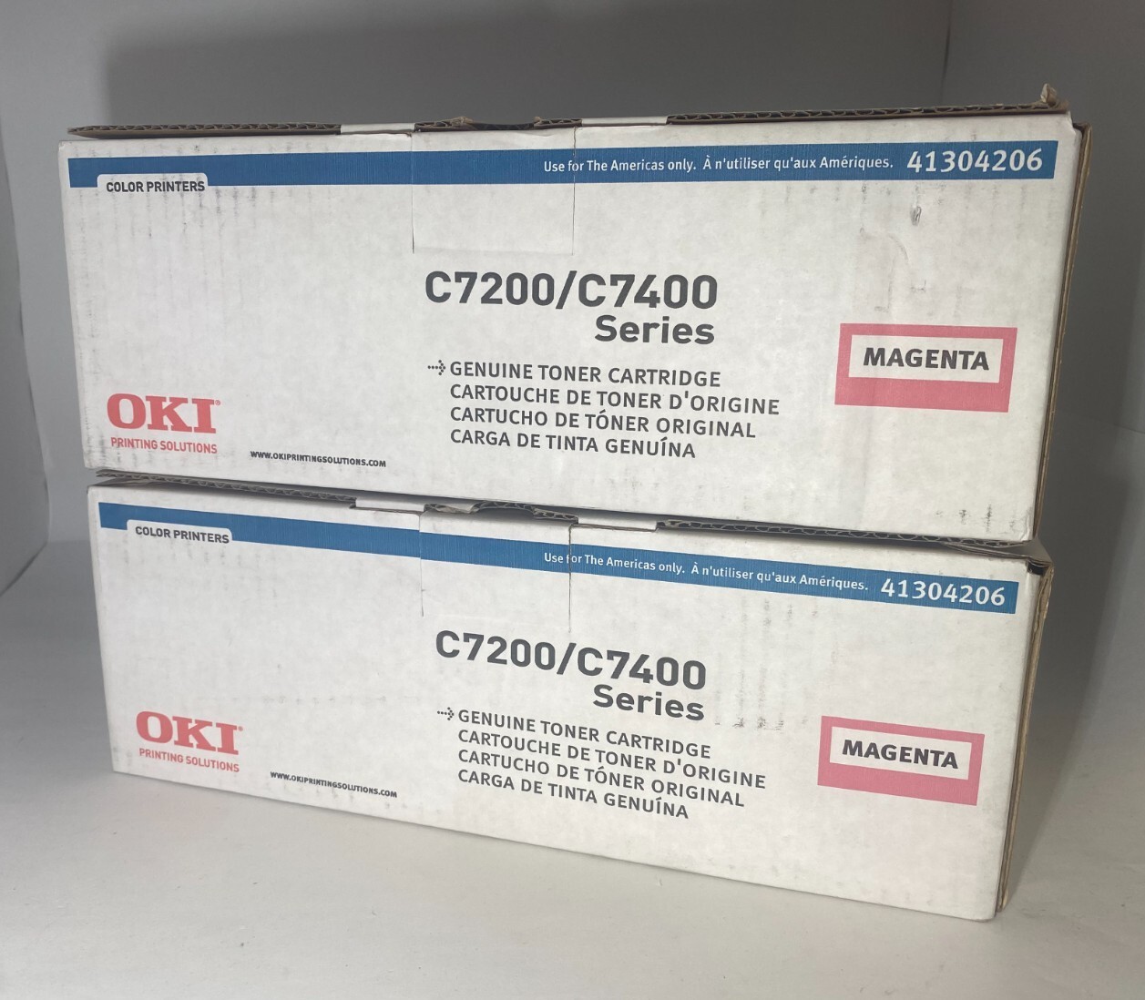 Genuine Okidata Oki C7200 C7200N C7400 Toner Cartridge Magenta 41304206
