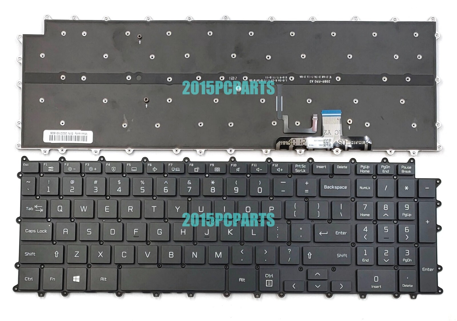 New LG Gram 17Z90P 17Z90PE 17Z90P-G 17Z90P-K 17Z90P-N 17Z95P Keyboard Backlit US