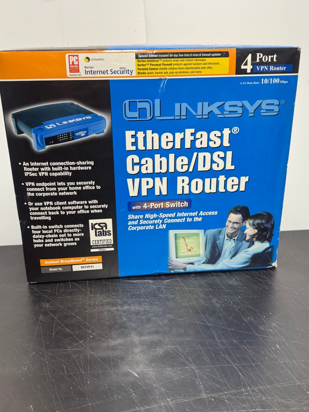Linksys EtherFast BEFVP41 4-Port 10/100 Wired Router (BEFVP41)