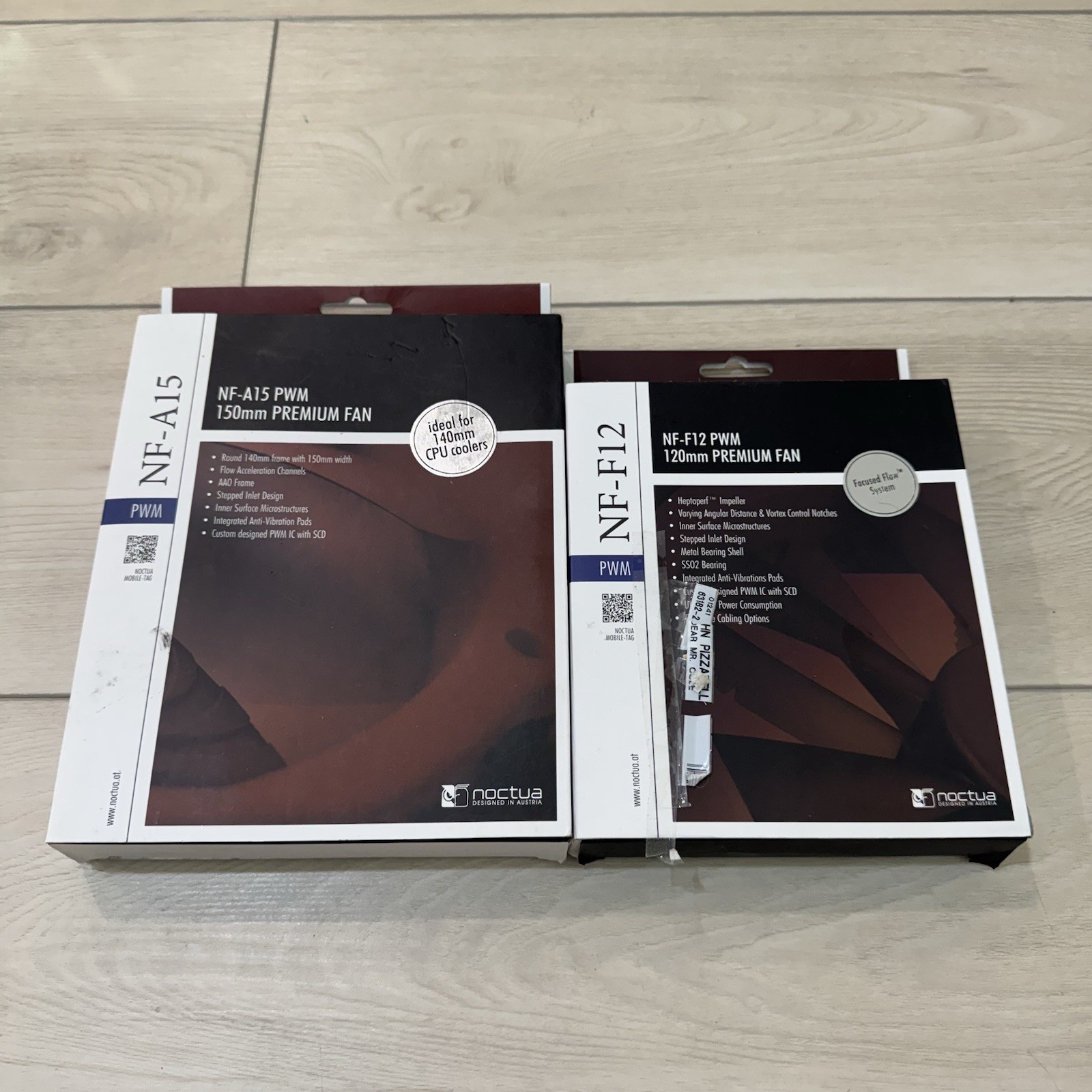 Lot of 2 of Noctua Premium Fan | NF-F12 120mm & NF-A15 150mm