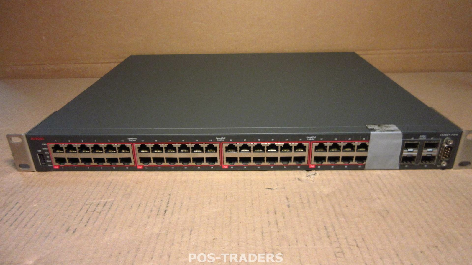Nortel 4548GT-PWR - 48x Port Gigabit Managed POE+ Switch AL4500A14-E6 TAPED PORT