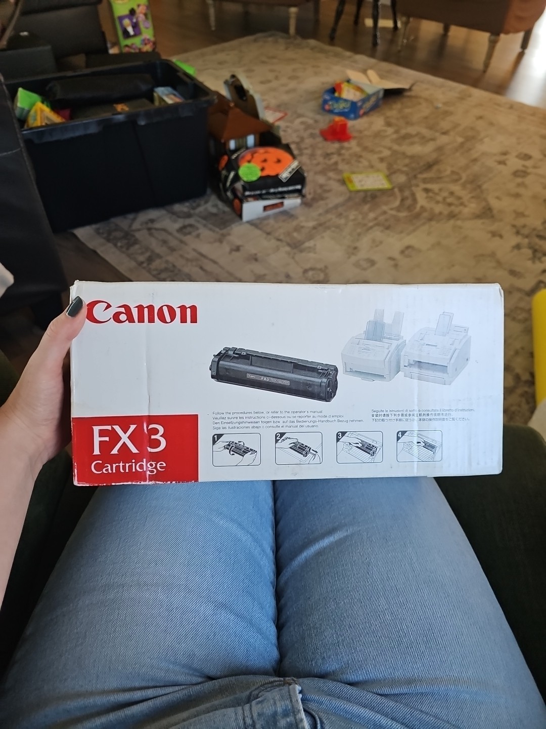 Genuine Canon FX3 Monochrome Black Laser Toner Cartridge Factory Sealed New FX 3