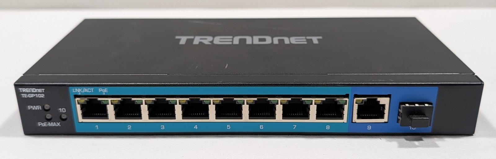 Trendnet TE-GP102 10-Port Unmanaged Gigabit PoE+ Switch Power AC Not Included