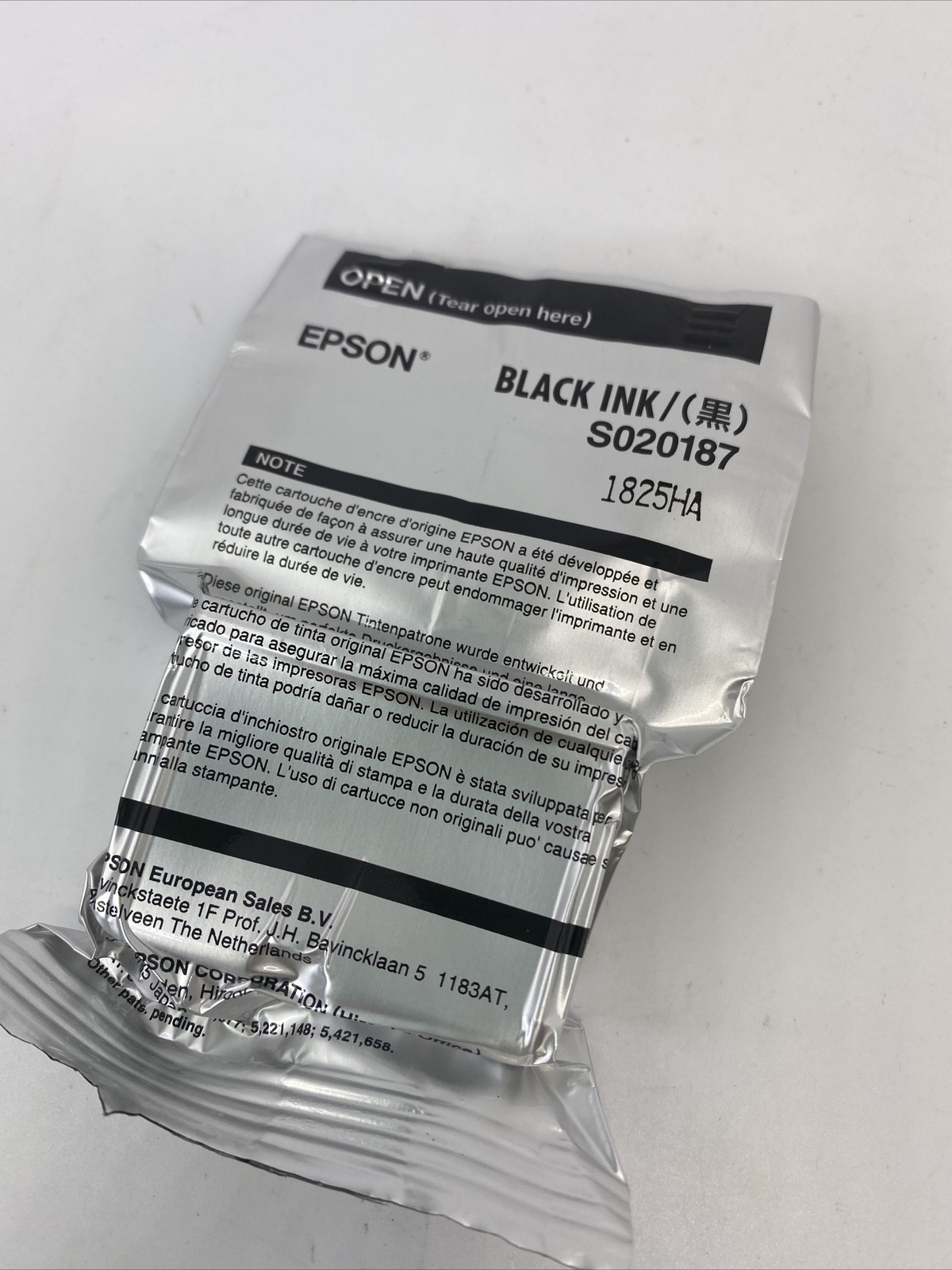 Genuine Epson S020187 Black Ink Cartridge