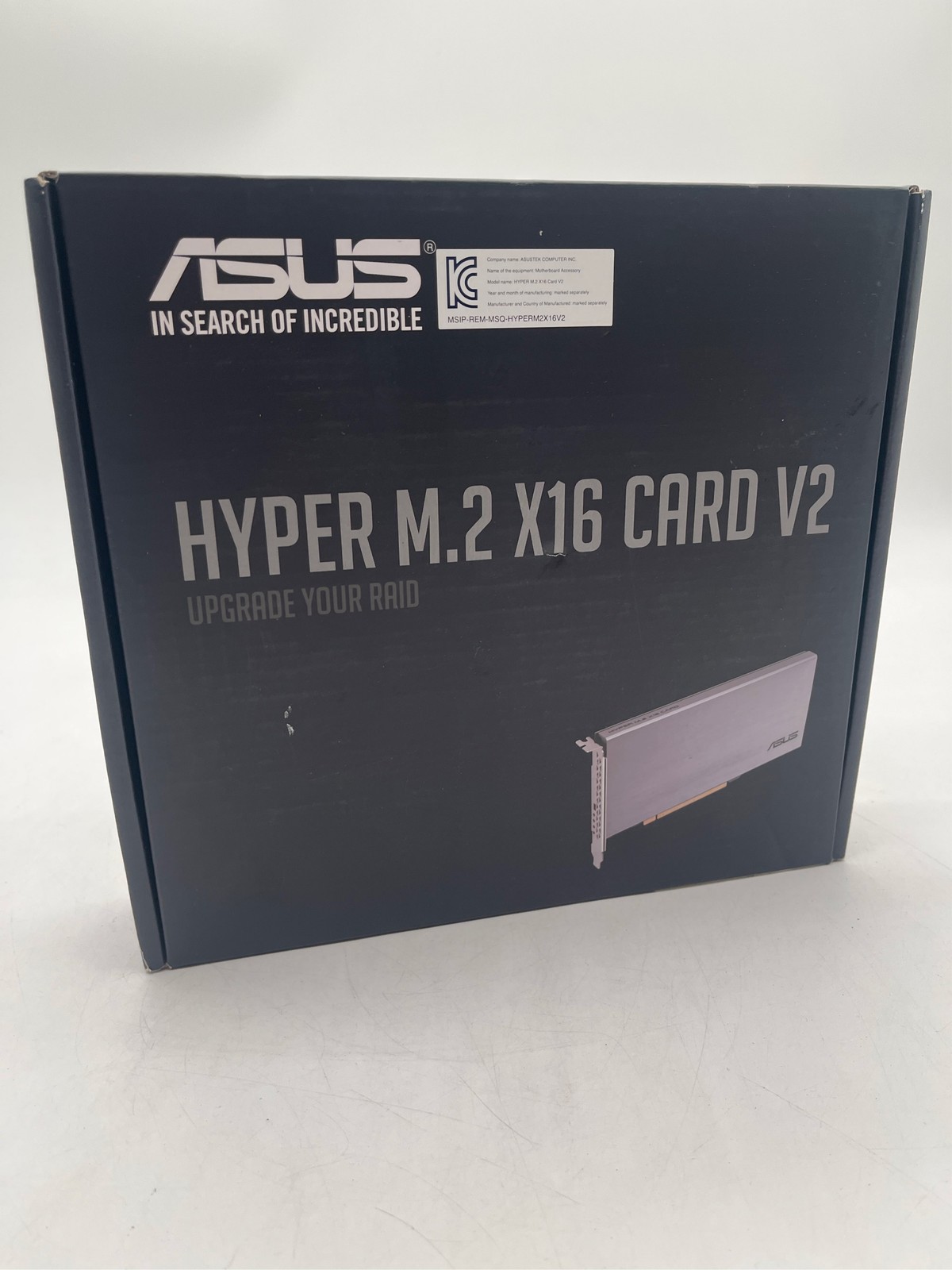 ASUS HYPER M.2 X16 CARDV2 Power-Up Your Raid Motherboard - Black