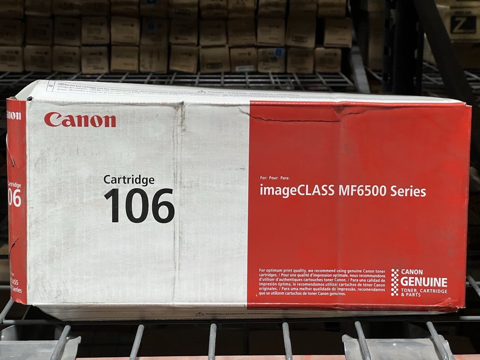 Canon 106 (0264B001AA) Black Toner Cartridge-Open/Worn Box