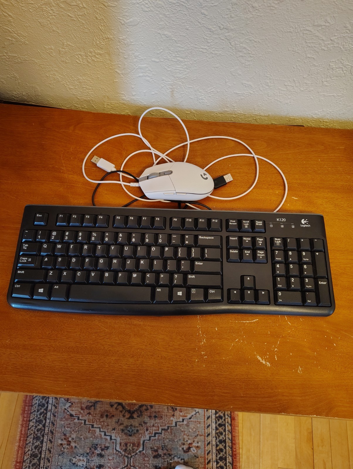 Logitech K120 Keyboard and G203 Light Sync Mouse Combo