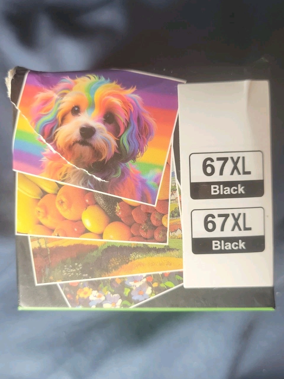 Llaollao 67XL Black Inkjet 2-pk Compatible Ink Cartridge for HP Printers