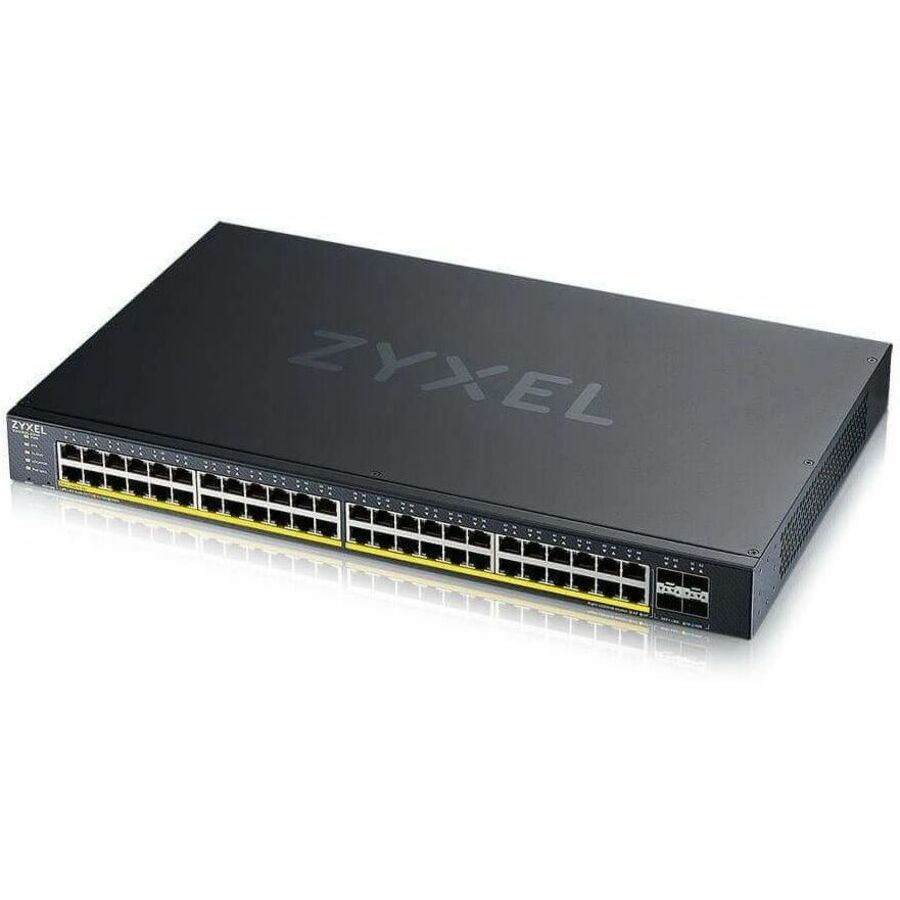 ZYXEL 48-port GbE PoE Lite-L3 Smart Managed Switch with 4 10G Uplink