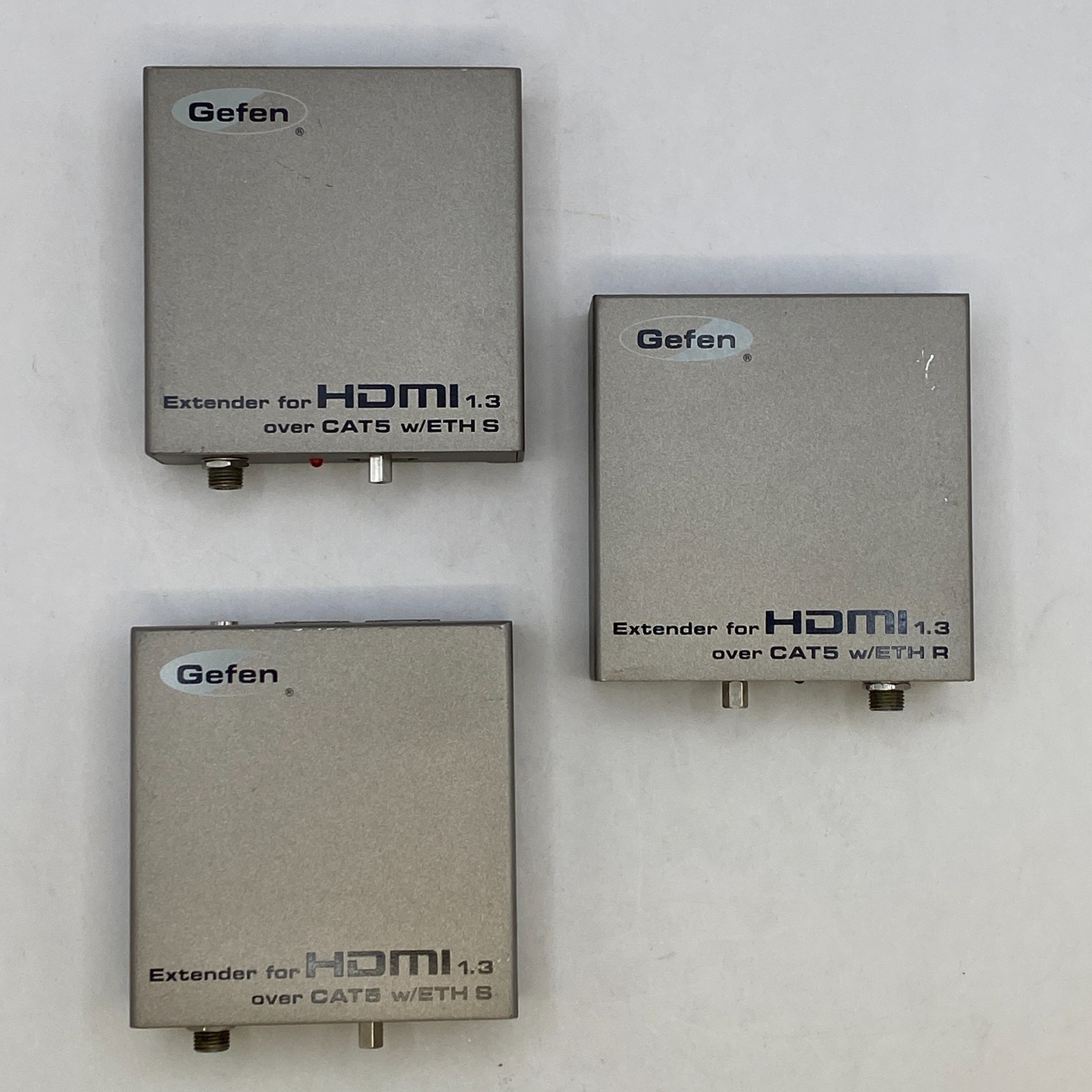 Lot of 3 Gefen HDMI 1.3 over CAT5 Extender EXT-HDMI1.3-CAT5-ELR 2 Send 1 Receive