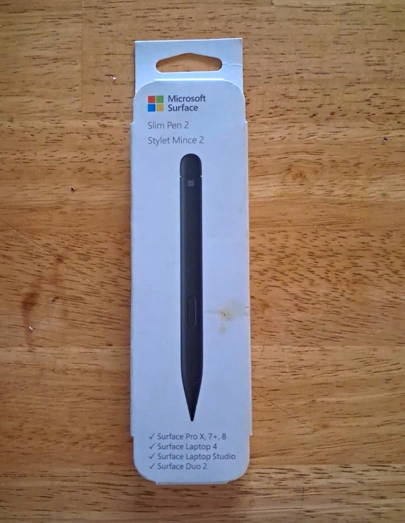 Microsoft Surface Slim Pen 2 Black Stylus for Surface Pro X/7+/8, Laptop 4