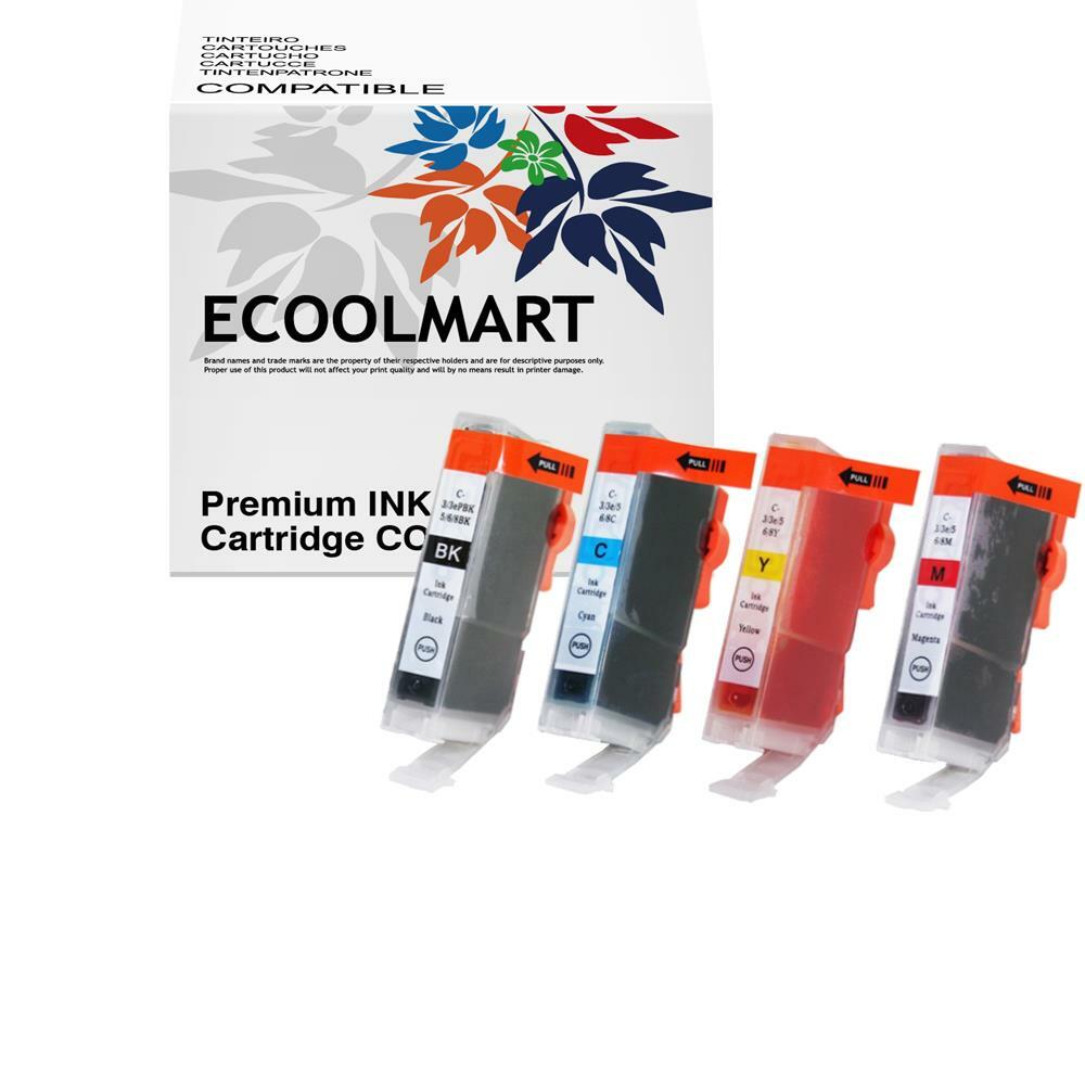 4PK BCI-3E BCYM Ink Cartridge Set  fit i550 i850 S700 S750 printer