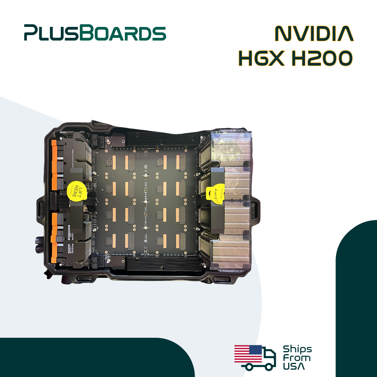 New Open Box Nvidia HGX H200 8x SXM5 HBM3e GPU Baseboard Only HPC AI