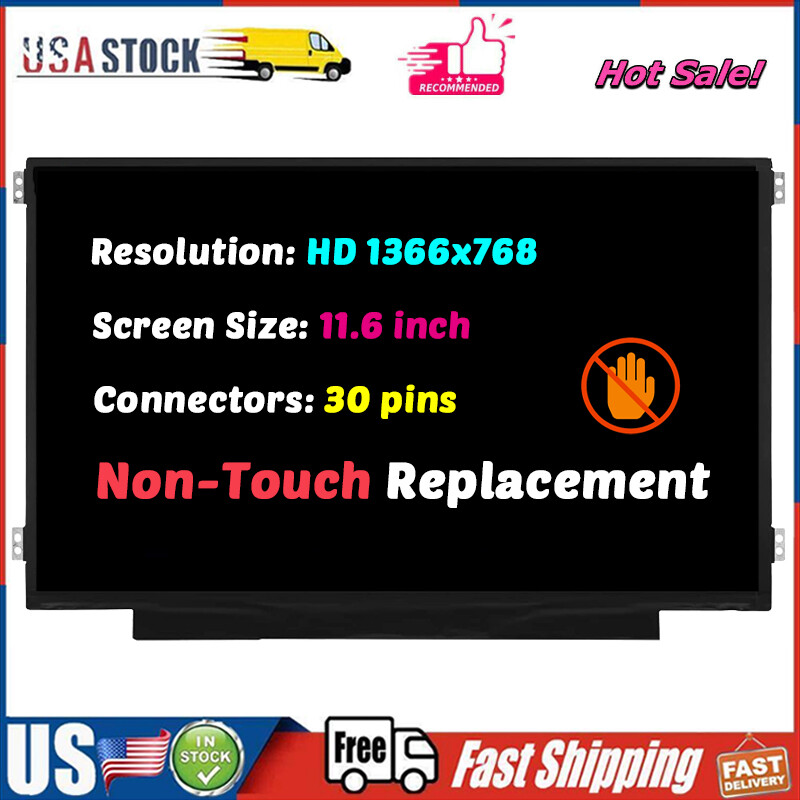 Screen Replacement for Hp Chromebook 11 11A G8 EE LCD Non-Touch Display 11.6"