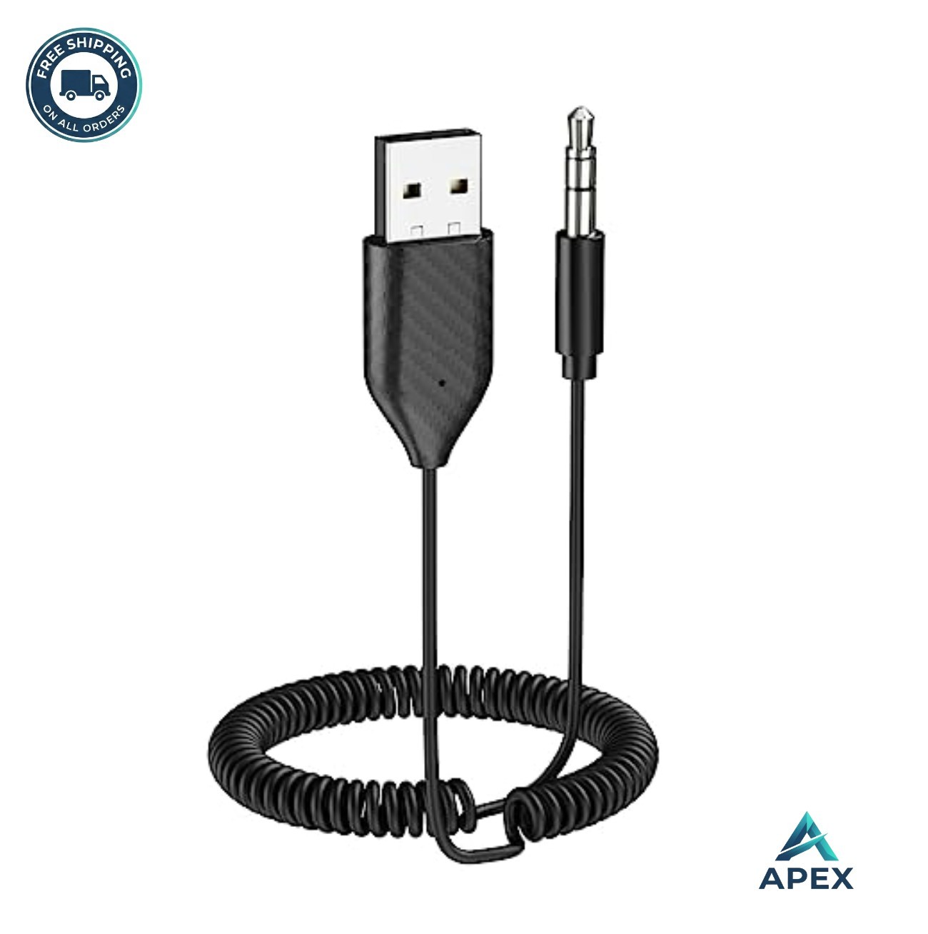 Bluetooth Aux Adapter 3.5mm Receiver BT 5.2 for Car Home Stereo Hands-Free
