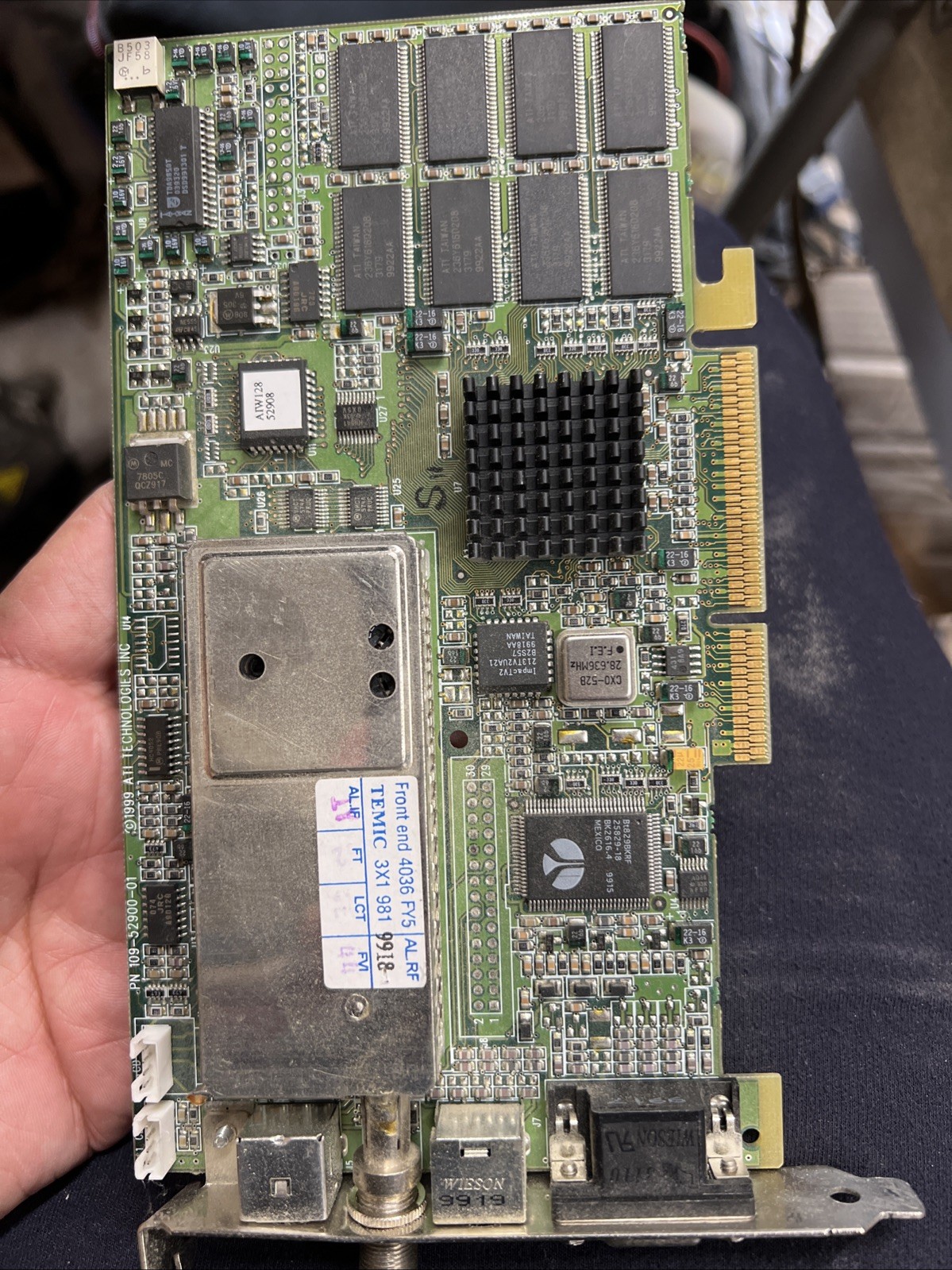 ATI Rage 128 Pro AGP VGA Video Card 109-52900-01