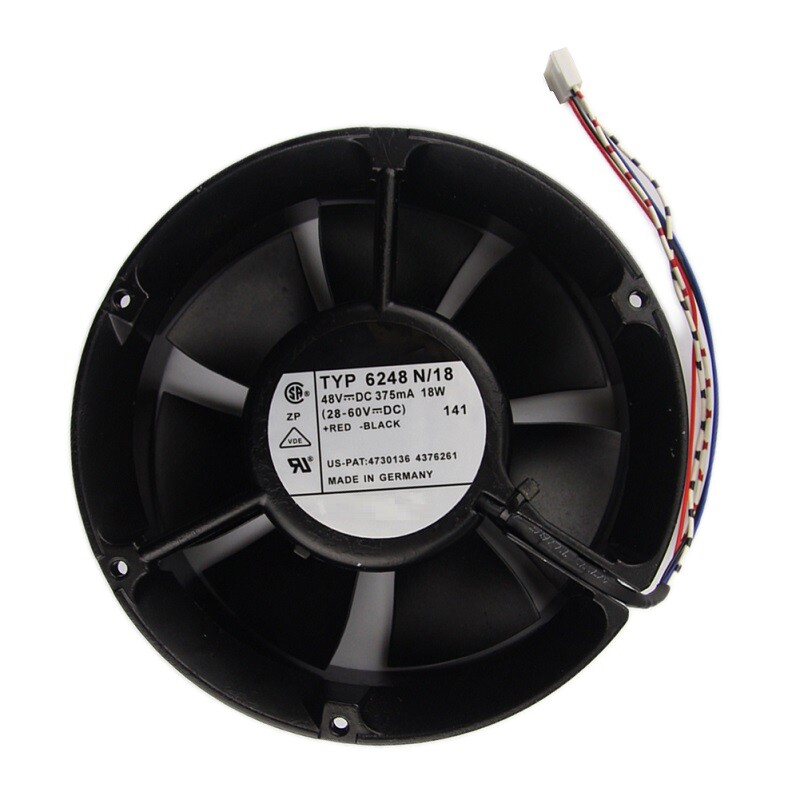 TYP 6248N/18 48V 375mA 18W Aluminum Frame Cooling Fan 5pin