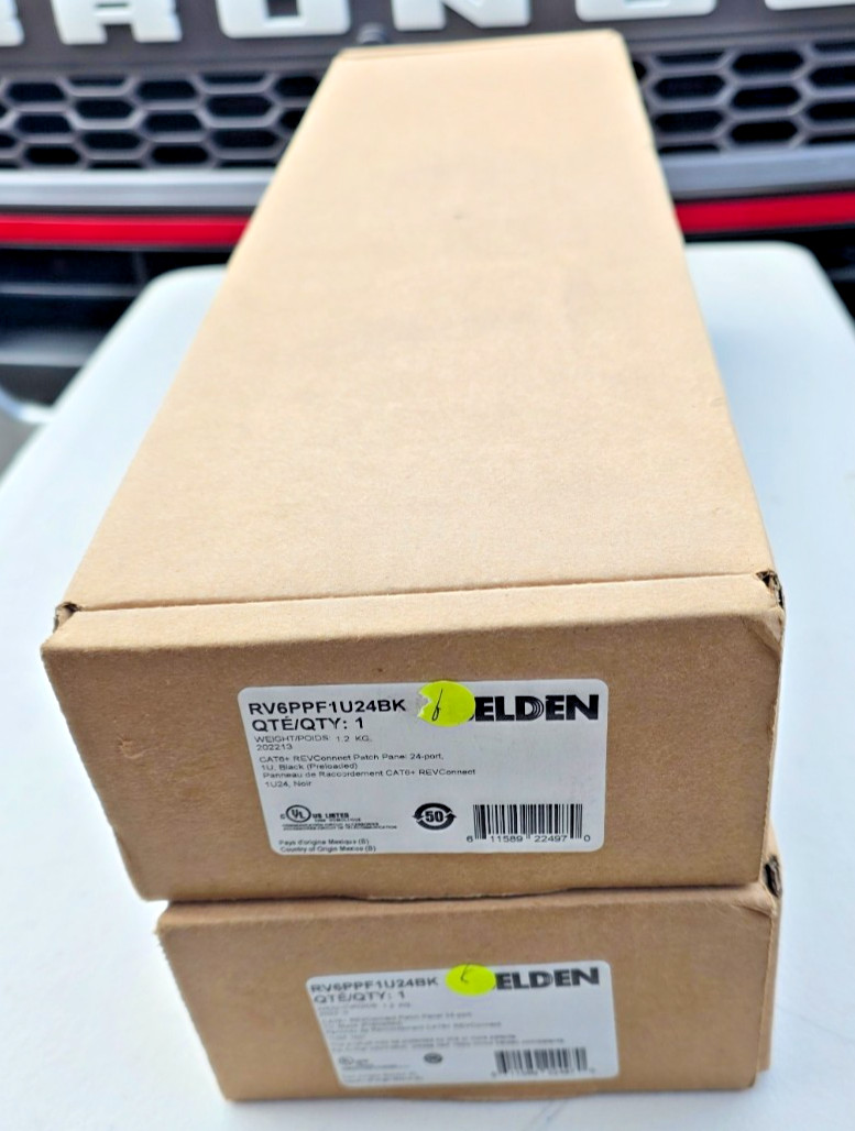 Belden RV6PPF1U24BK 24-Port CAT6+ REVConnect Patch Panel 24 Port  IU BLACK