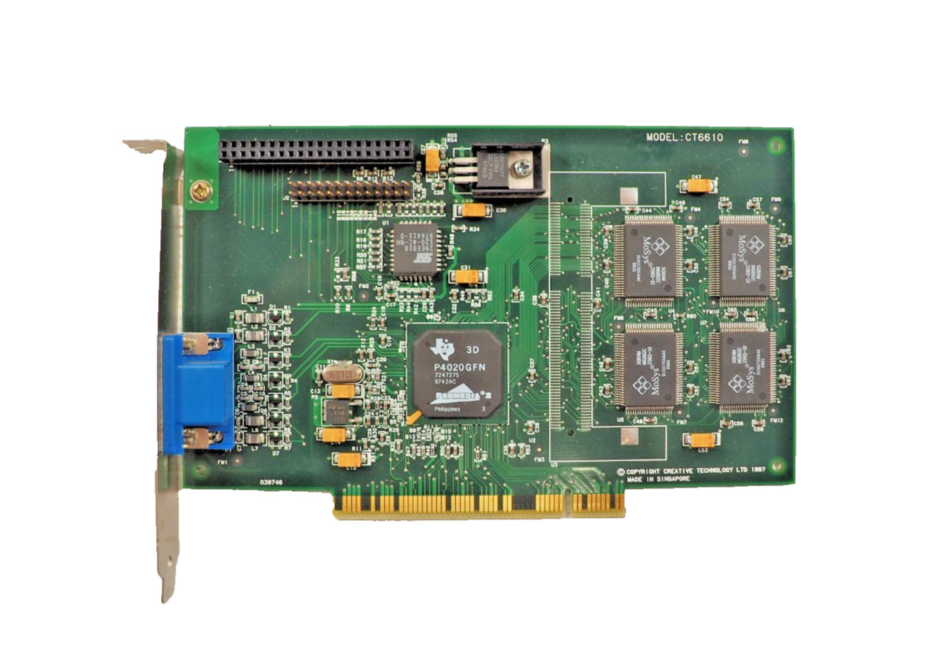Vintage Creative Labs CT6610  514-GXW-6612 4MB 3D VGA PCI Video Card