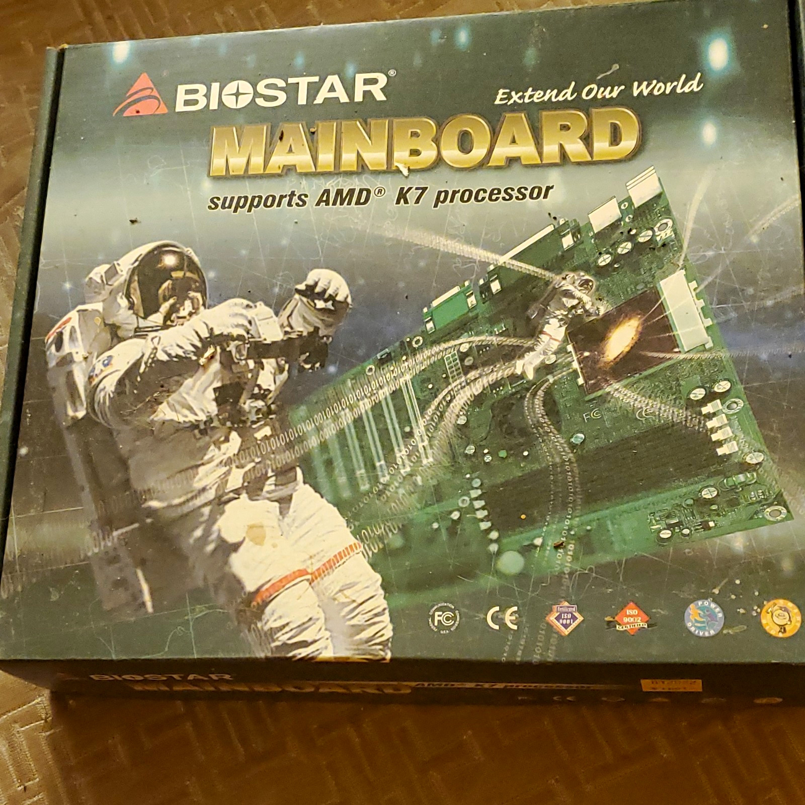BIOSTAR Mainboard Motherboard Supports AMD K7 Processor Retail Box