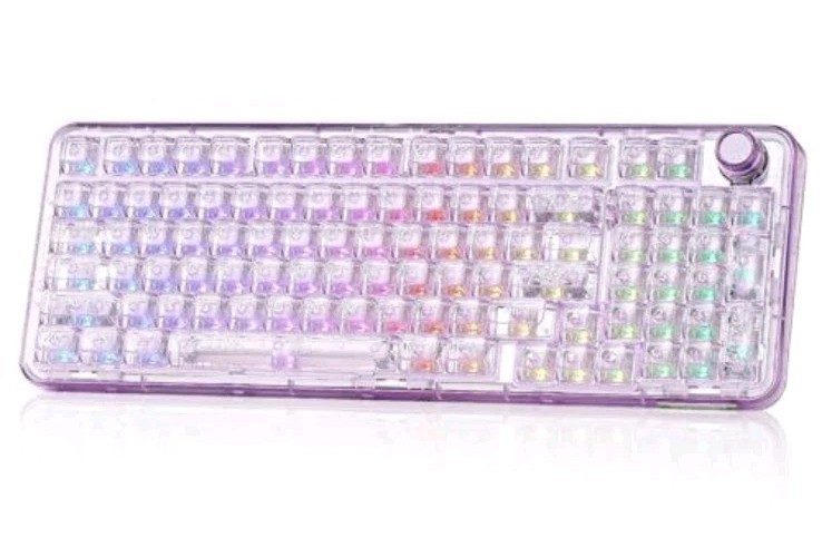 YUNZII X98 Wireless Mechanical Gaming Keyboard Pink/Snow Switch/Tri-Mode