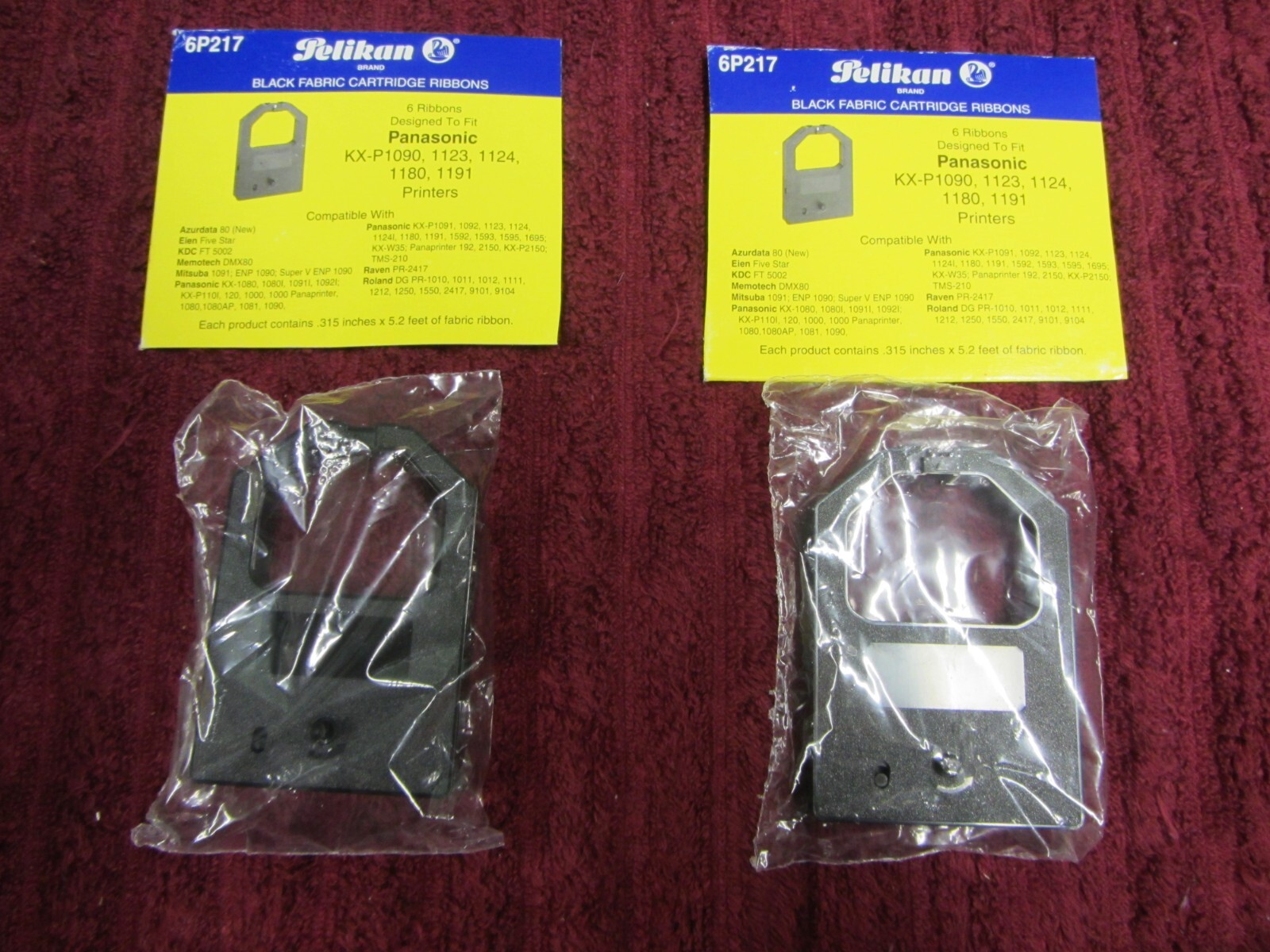 Panasonic KX-P 115 compatible Ribbon cartridge Pelikan Lot Of 2