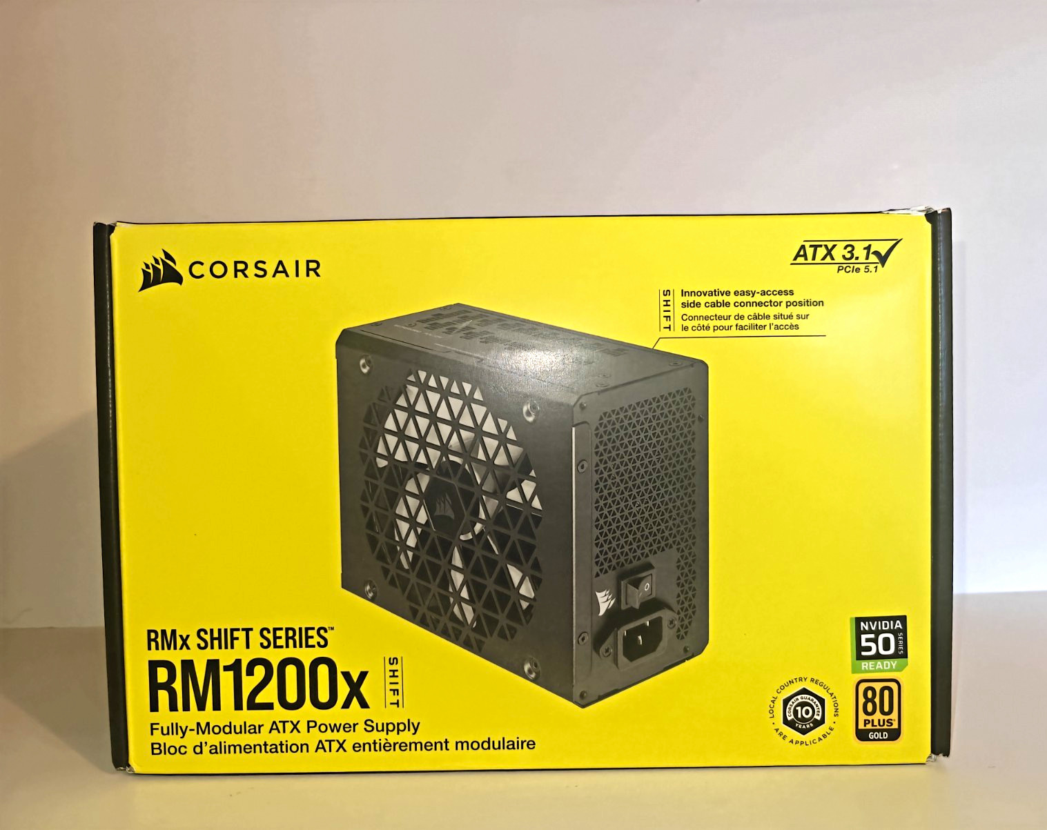 Corsair RM1200x SHIFT 1200W ATX Fully Modular PCIe 5.1 Power Supply Black