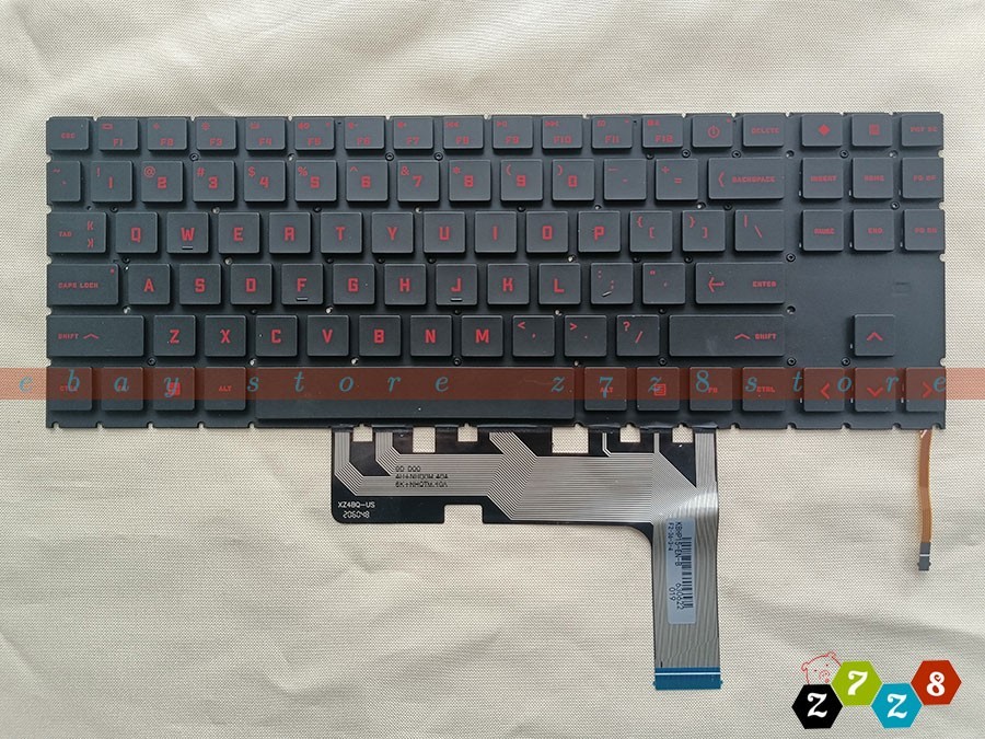 New HP Omen 15-EN 15-EN0010CA 15-EN0023DX 15-EN0036NR Keyboard US Red Backlit