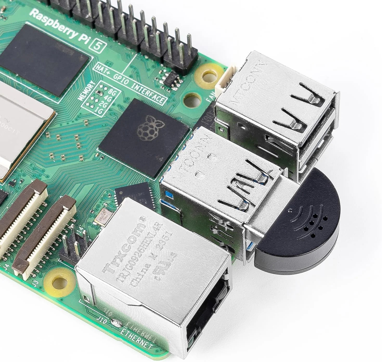 SunFounder USB 2.0 Mini Microphone for Raspberry Pi 5/4B/3B+/3B, Pironman 5/Max/