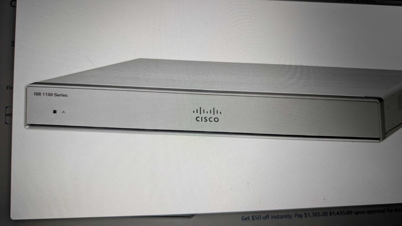 Cisco ISR 1100 Series C1111X-8P w/ 8x 800Mbps Ports & 2 1Gbps Ports- PWR CABLE