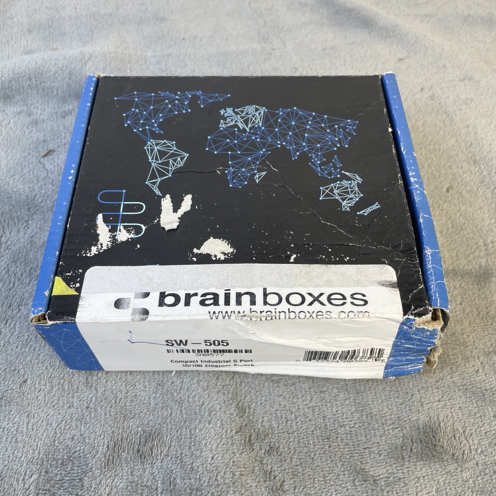 Brainboxes SW-505 Industrial Compact Ethernet 5 Port Switch DIN Rail Mountable
