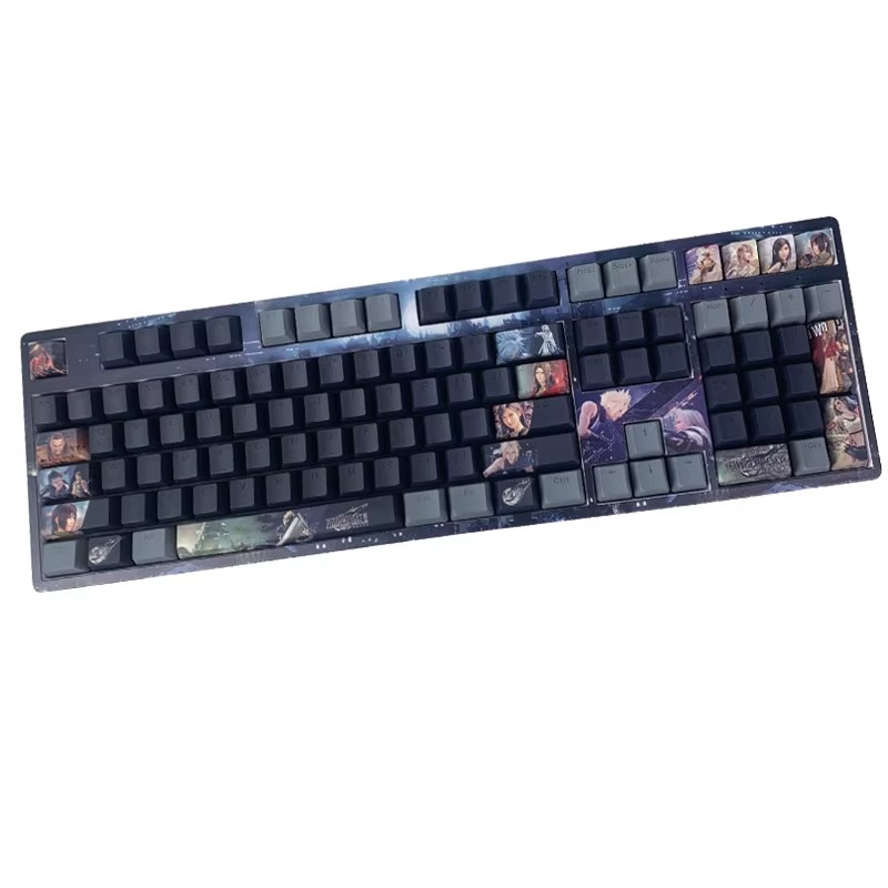 Final Fantasy 7 PBT RGB Mechanical keyboard/keycaps 108Keys 3-mode Connection