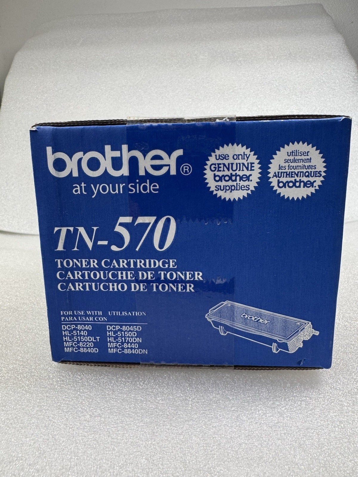 Genuine Brother TN-570 High Yield Black Toner Cartridge OEM NEW