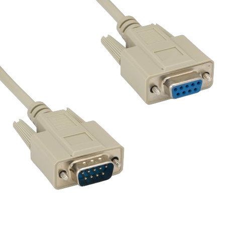 Lot 10pc DB9 Serial Extension Cable Cord RS232 28 AWG Male Female MF Molded DSub