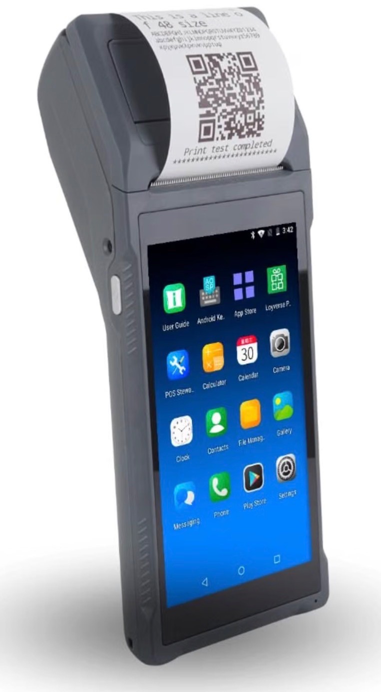 POS Store Q2i Mobile POS Terminal, Android 11 Handheld with 58mm Receipt Printer