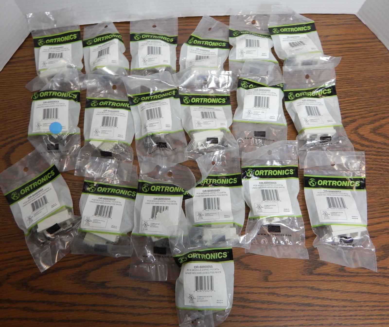 NINETEEN brand new Ortronics OR-60950053 PCB Modules NIP Fog White 