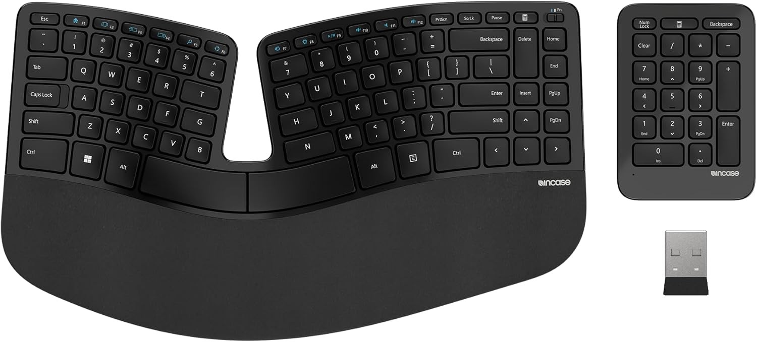 Incase Sculpt Ergonomic Keyboard ? Designed by Microsoft ? Split Keyset Design,