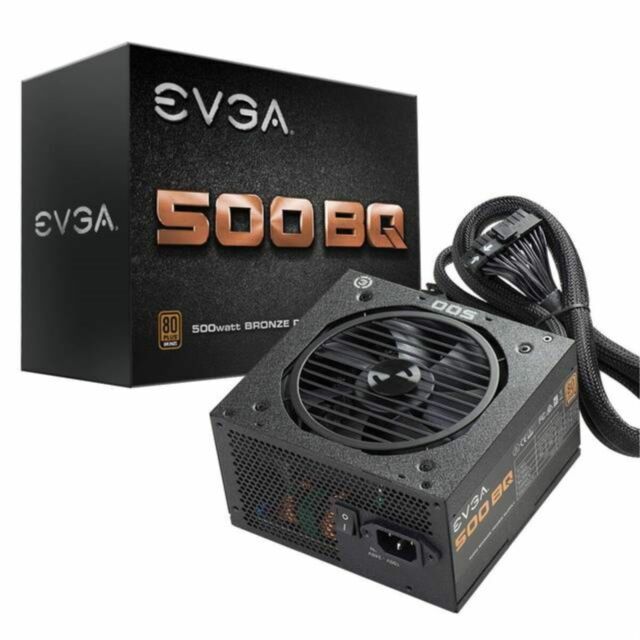 EVGA 500 W BQ  80+ Bronze 500W Semi Modular FDB Fan Power Supply 110-BQ-0500-K1